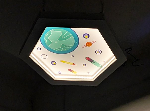 Световая панель «Космос» на потолке сенсорной комнаты